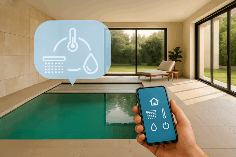 Piscinas cubiertas inteligentes con domótica