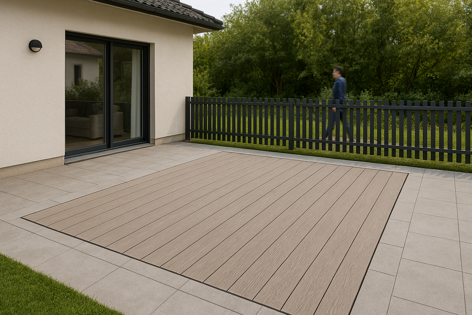 Cubiertas transitables y privacidad Disimular la piscina